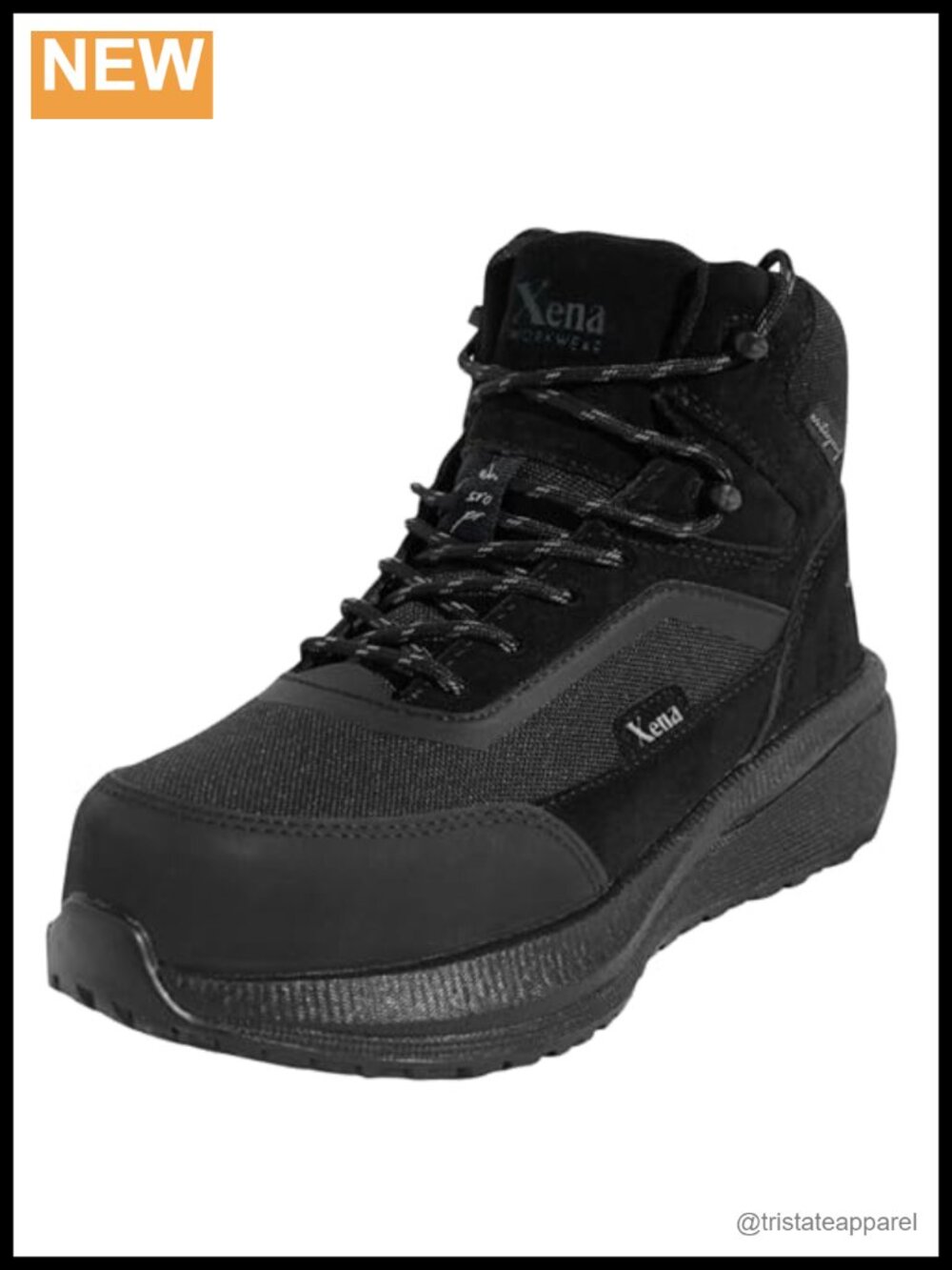 Women's Athletic Safety Work Boots Waterproof Composite Toe Leather